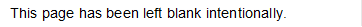This page has been left blank intentionally. 